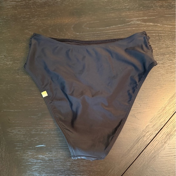 Summersalt The High Leg Bikini Bottom Womens black Mid Rise Swimming size 2 - Picture 4 of 5